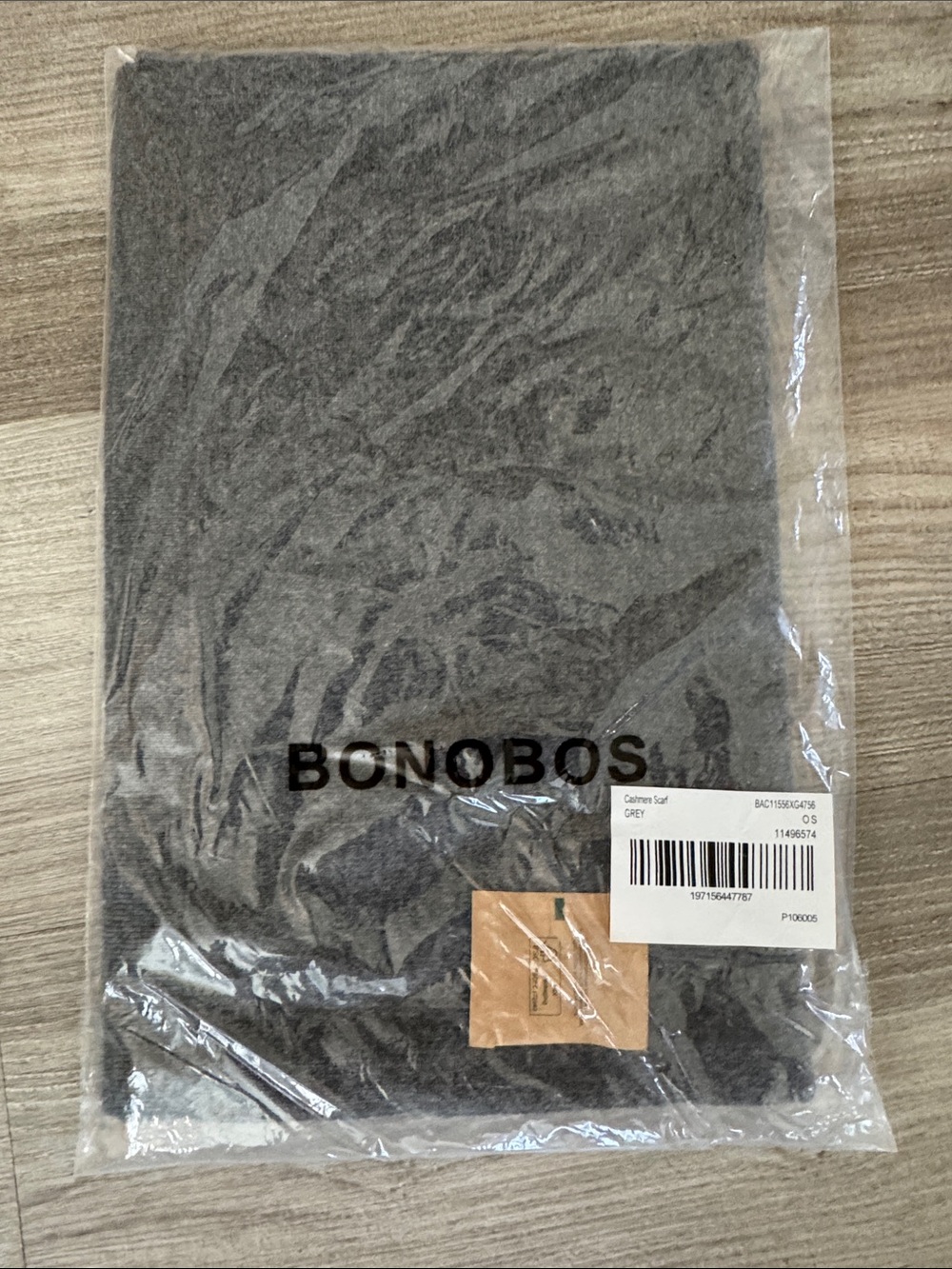 Bonobos Charcoal Grey Cashmere Scarf - Picture 2 of 5